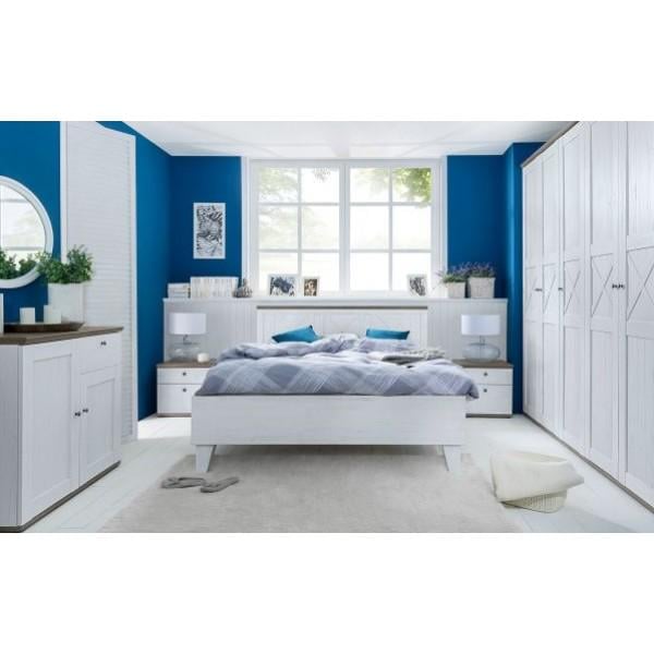 Кровать двуспальная Gerbor Holding Тина LOZ/160 Сосна каньон/Дуб сонома/Трюфель - фото 3