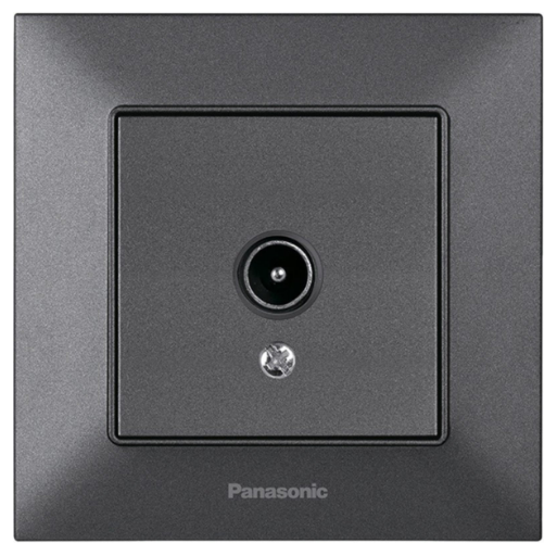 Розеткаконечная TV Panasonic Arkedia Slim Серый (25606943)