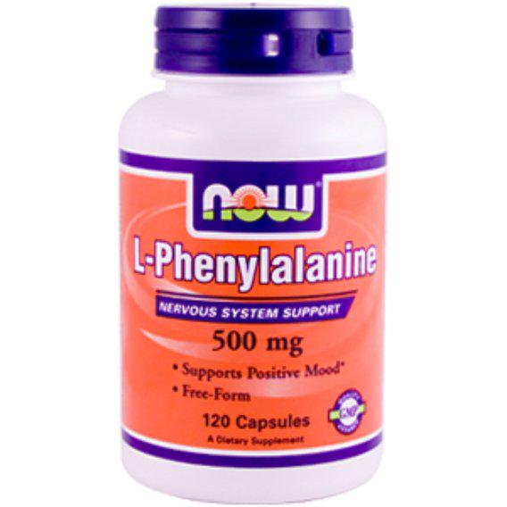 Фенілаланін NOW Foods L-Phenylalanine 500 мг 120 Caps