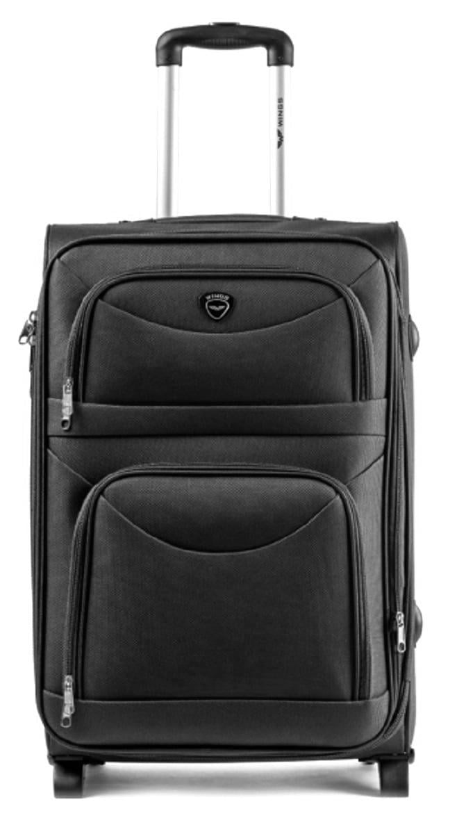 Чемодан тканевый Wings 6802 малый 2 колеса Серый (Vt00015) - фото 1 Чемодан тканевый Wings 6802 малый 2 колеса Серый (Vt00015) - фото 1