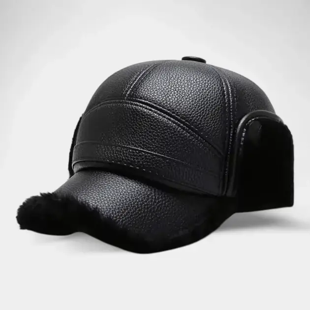 Шапка-кепка мужская кожаная на меху One Size 56-58 см Черный (30230791) - фото 3 Шапка-кепка мужская кожаная на меху One Size 56-58 см Черный (30230791) - фото 3