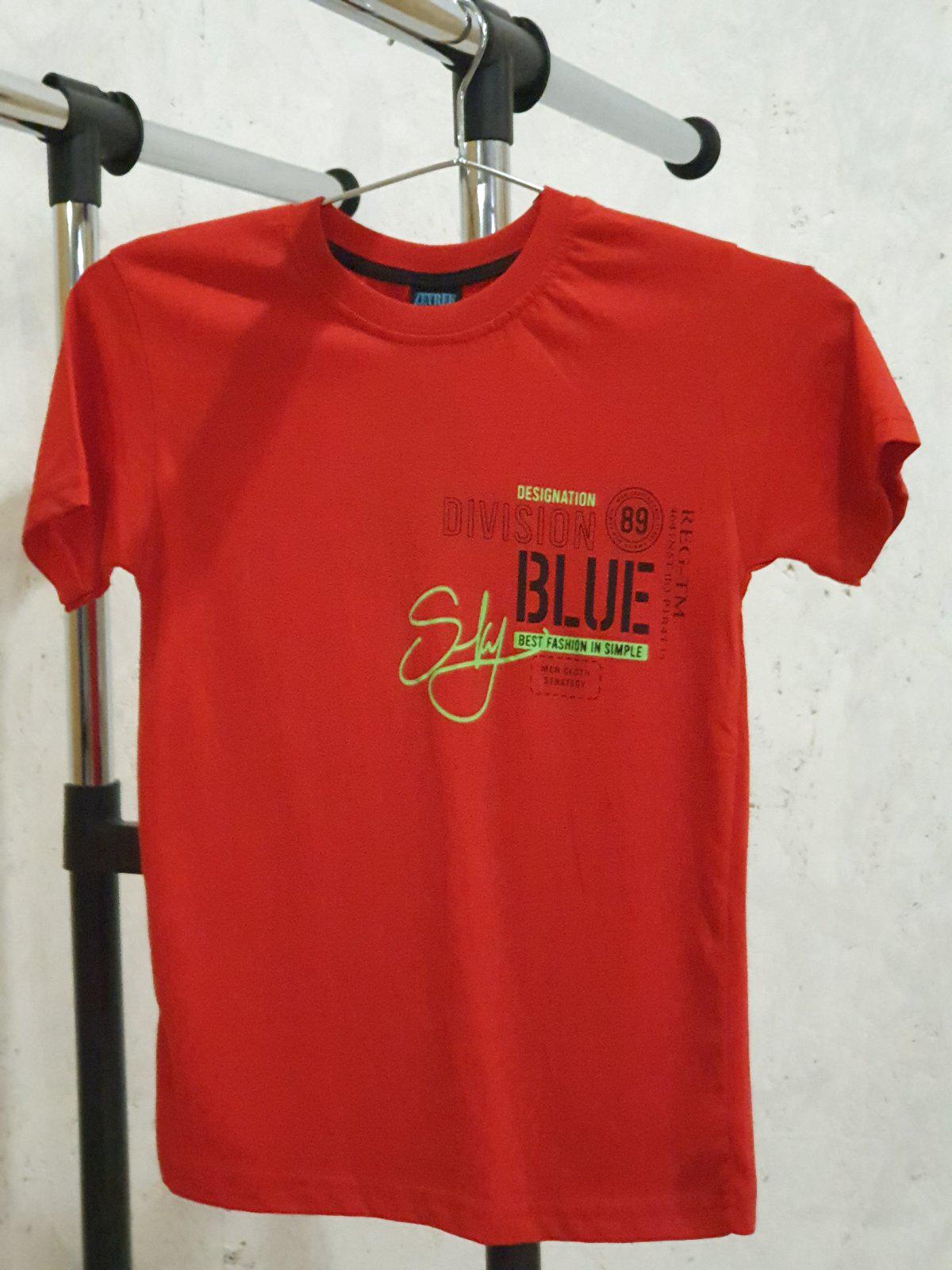 Футболка BLU 8-9 лет 134 см Красный (14705640)