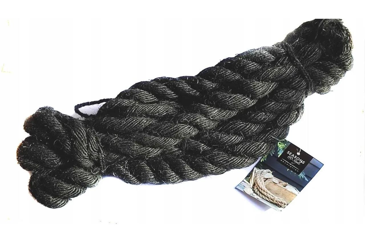 Мотузка джутова декоративна Seasons & Style 275 см Чорний (2816620213)