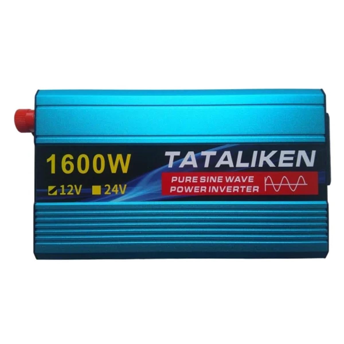 Перетворювач напруги Tataliken 1600W 12-220V чистий синус євро розетка (2302529894) Перетворювач напруги Tataliken 1600W 12-220V чистий синус євро розетка (2302529894)
