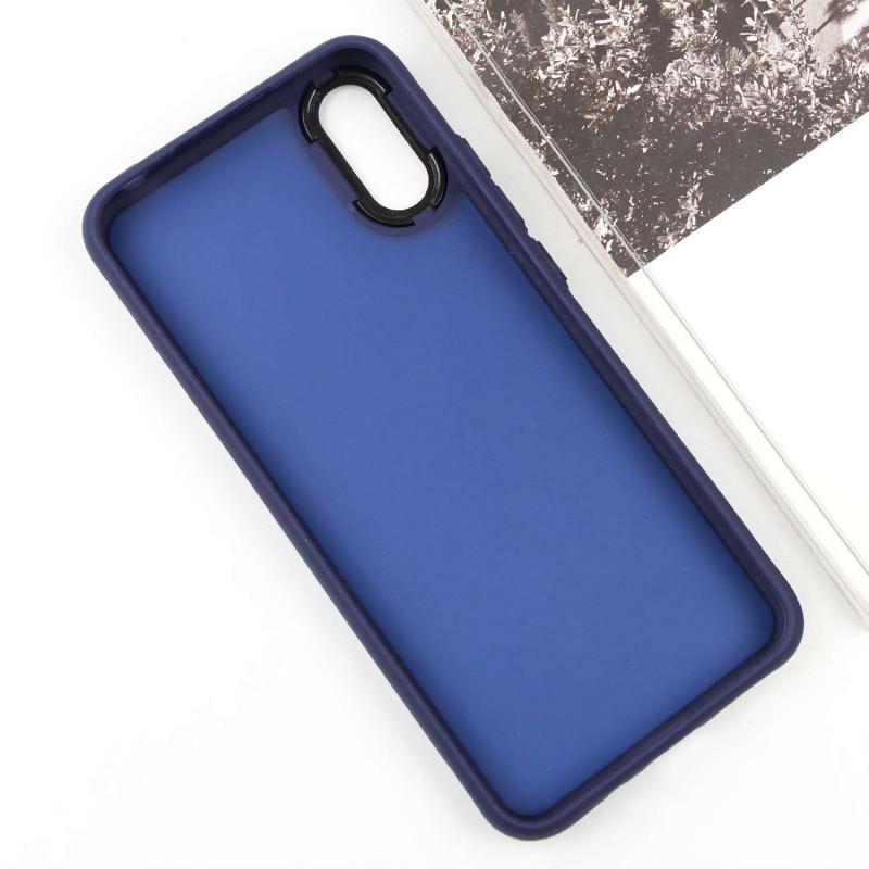 Противоударный чехол TPU+PC Lyon Frosted для Xiaomi Redmi 9A Navy Blue - фото 3