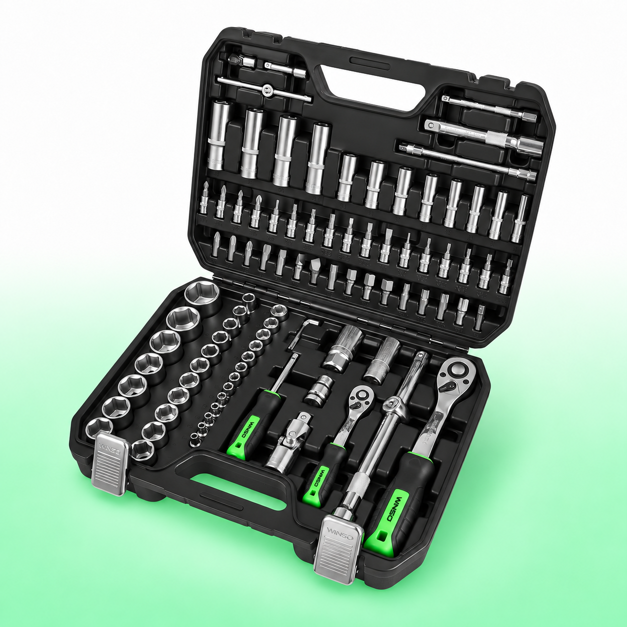 Набор инструментов WINSO PRO 1/2" 1/4" 72T CR-V 94 предмета