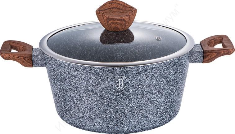 Кастрюля с крышкой Berlinger Haus BH-1196 2,5 л Серый (14392185) Кастрюля с крышкой Berlinger Haus BH-1196 2,5 л Серый (14392185)