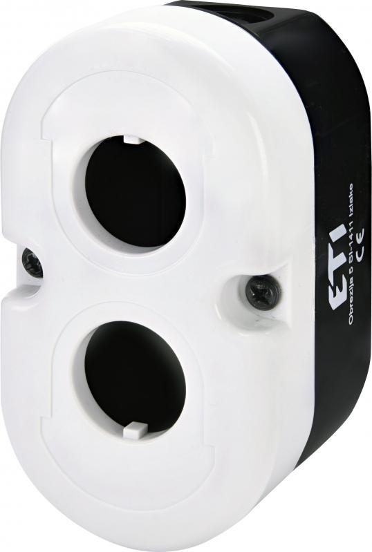 Корпус кнопкового посту ETI ESE2 2 місний 22 мм Сірий (4771546)