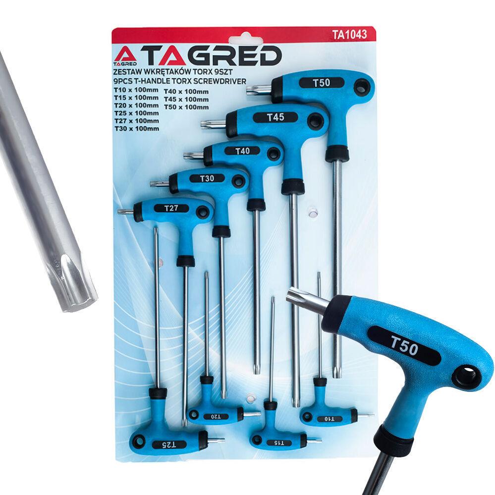 Набір шестигранних TORX викруток Tagred TA1043 9 шт. - фото 3 Набір шестигранних TORX викруток Tagred TA1043 9 шт. - фото 3