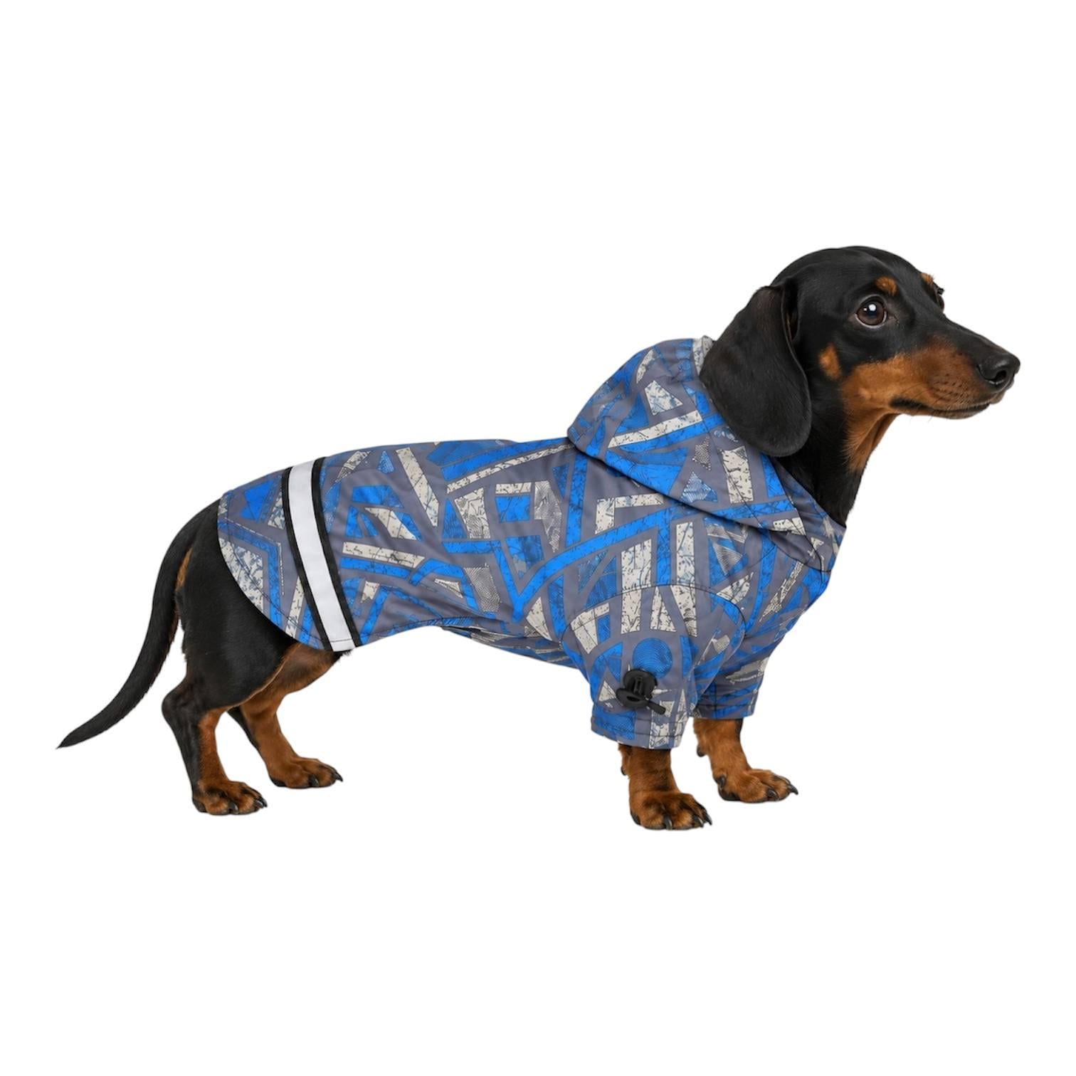 Куртка для собак Diego Jacket Геометрия L Голубой (10230406) Куртка для собак Diego Jacket Геометрия L Голубой (10230406)