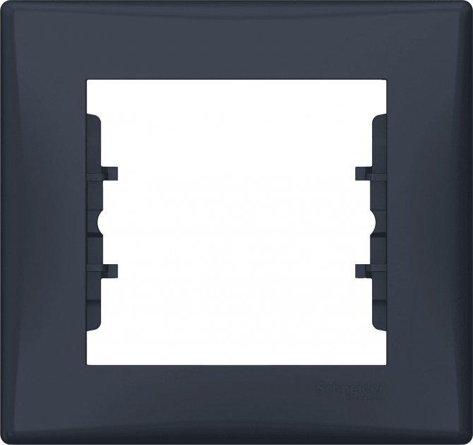 Рамка 1 пост Schneider Electric SDN5800170 Sedna пластик Графітовий (11517294)