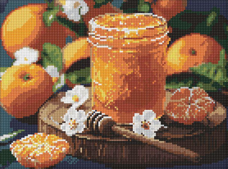 Алмазная мозаика Ideyka Мандариновое варенье 30x40 см (Id-AMO8128)