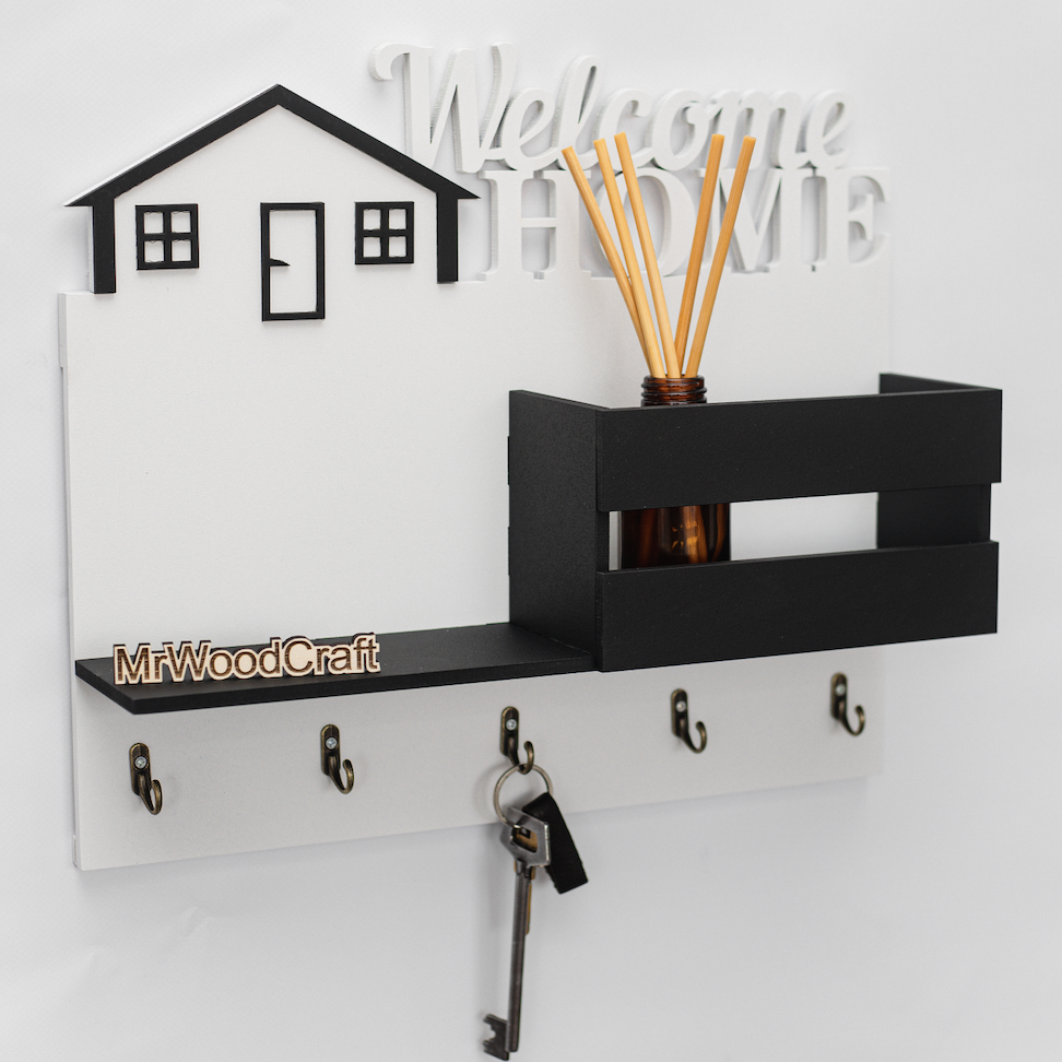 Ключница настенная с крючками (001-015)