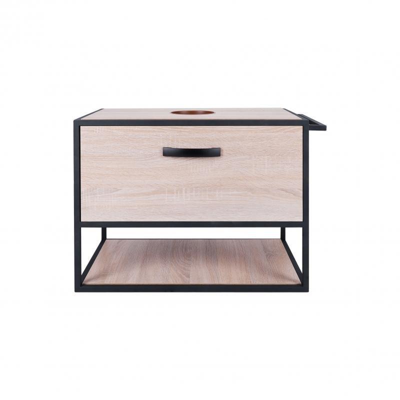 Тумба підвісна Q-tap Taurus 700х476х469 Whitish oak зі стільницею QT2479TPT703WO (13811)