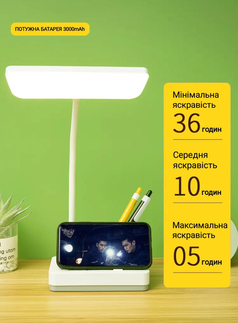 Лампа настільна Susa LED з нічником 3000 mAh - фото 5