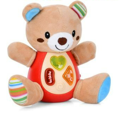 Игрушка плюшевая Мишка звук/музыка/свет/плюш (1913-5)