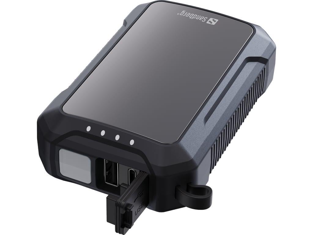 Повербанк Sandberg 10000 mAh Hand Warmer Flashlight 1W USB-C/USB-A 2A/5V (420-65)