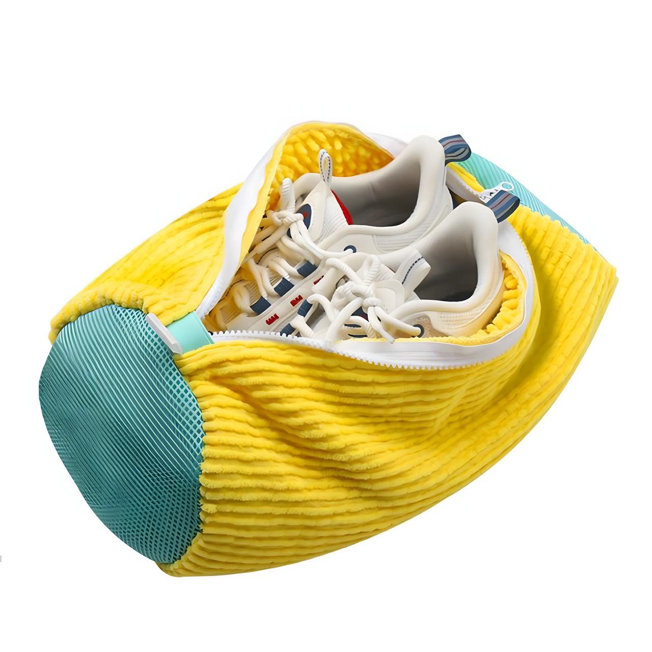 Мішок для прання взуття в пральній машині з мікрофібрами Жовтий - фото 5 Мішок для прання взуття в пральній машині з мікрофібрами Жовтий - фото 5