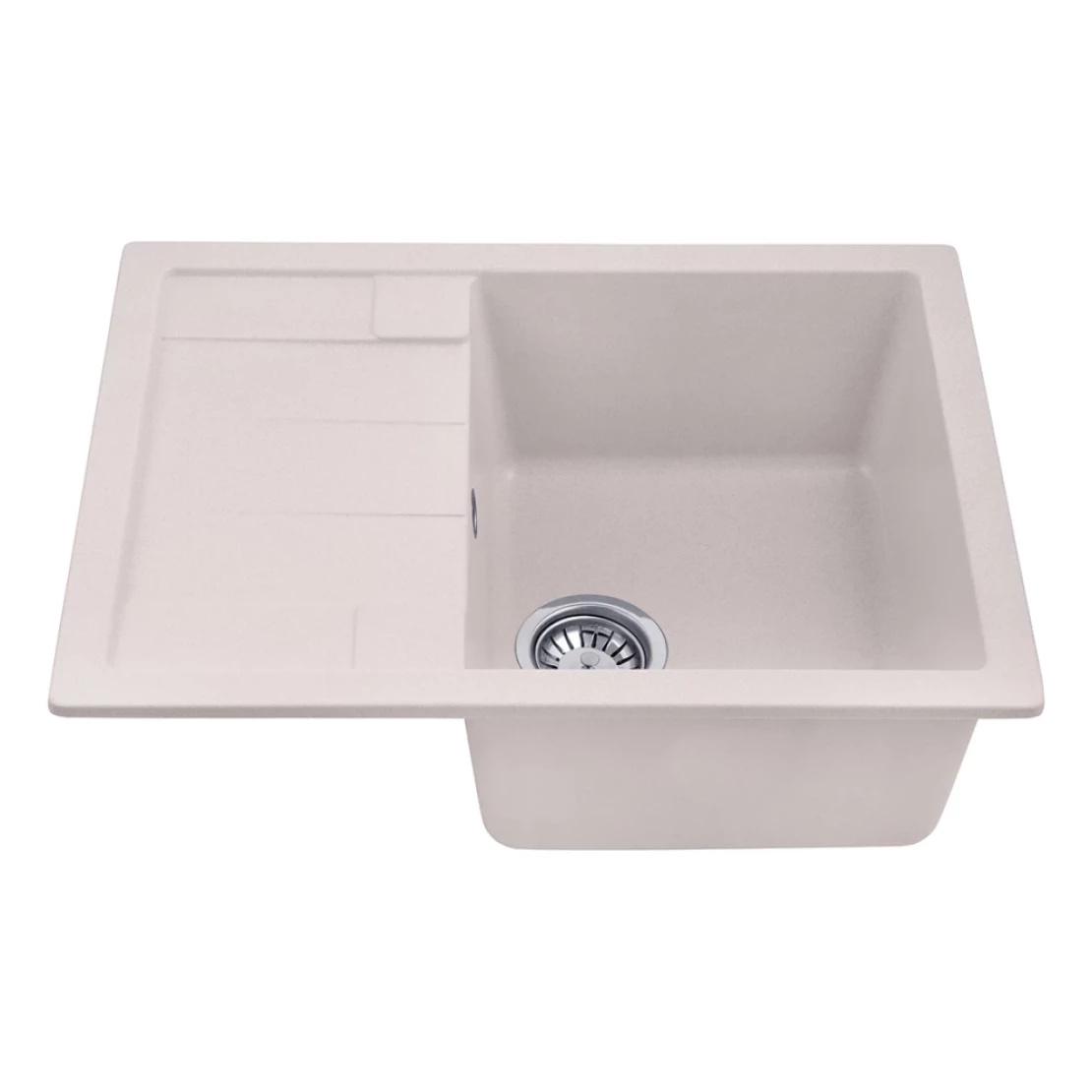 Мойка для кухни врезная Kroner KRP Komposit COL 6550 прямоугольная 650х500 мм Песочный (CV027410)