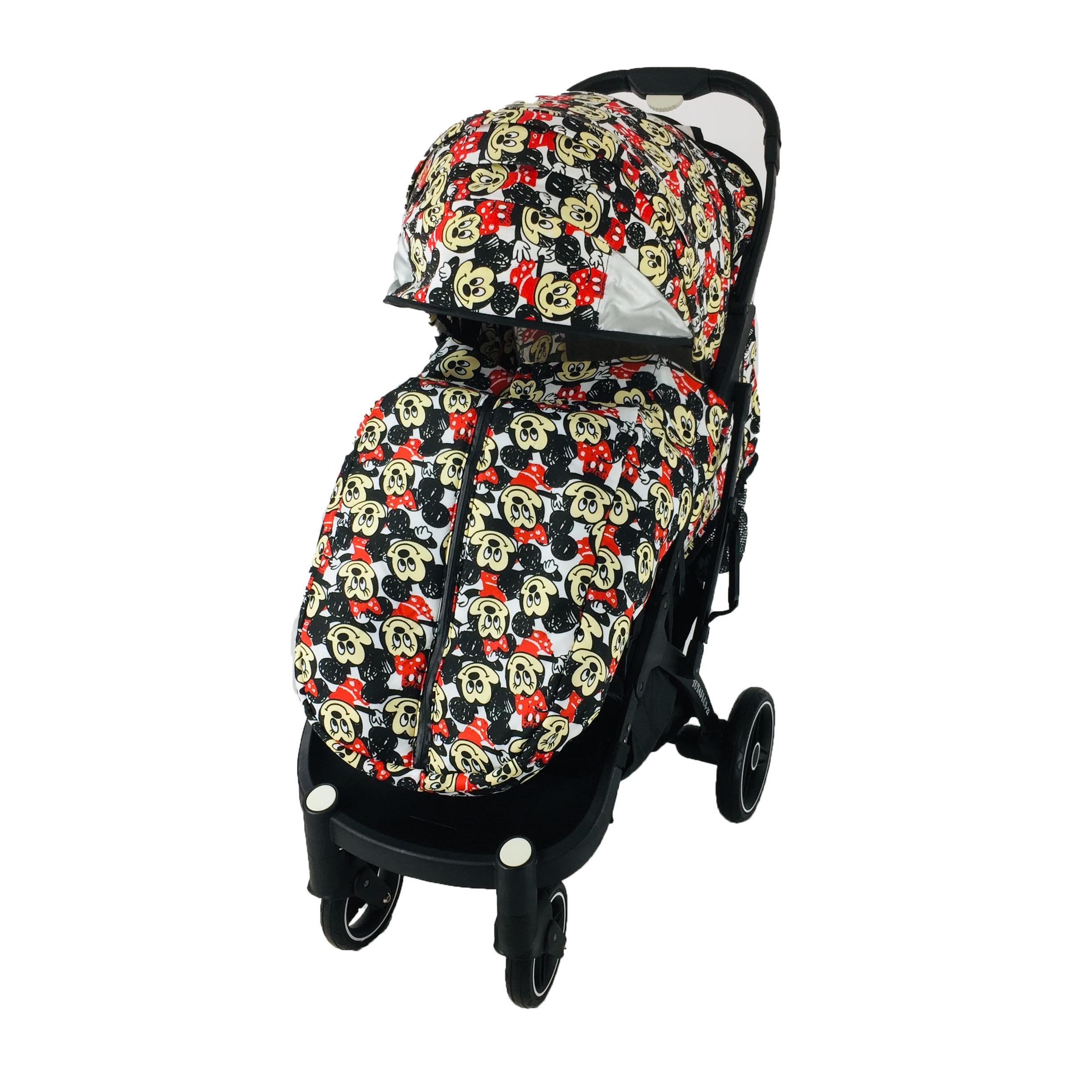 Коляска Yoya Plus Pro-22 Disney minni на чорній рамі Червоно-чорний (01125020118) - фото 2 Коляска Yoya Plus Pro-22 Disney minni на чорній рамі Червоно-чорний (01125020118) - фото 2