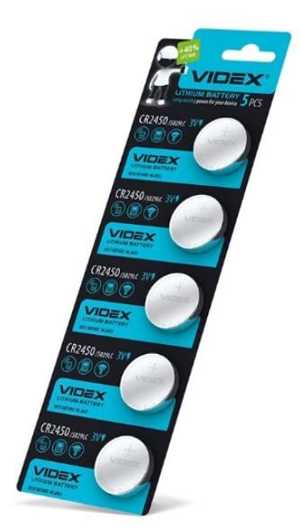 Батарейка щелочная Videx CR2450 lithium 3V (000013639) Батарейка щелочная Videx CR2450 lithium 3V (000013639)