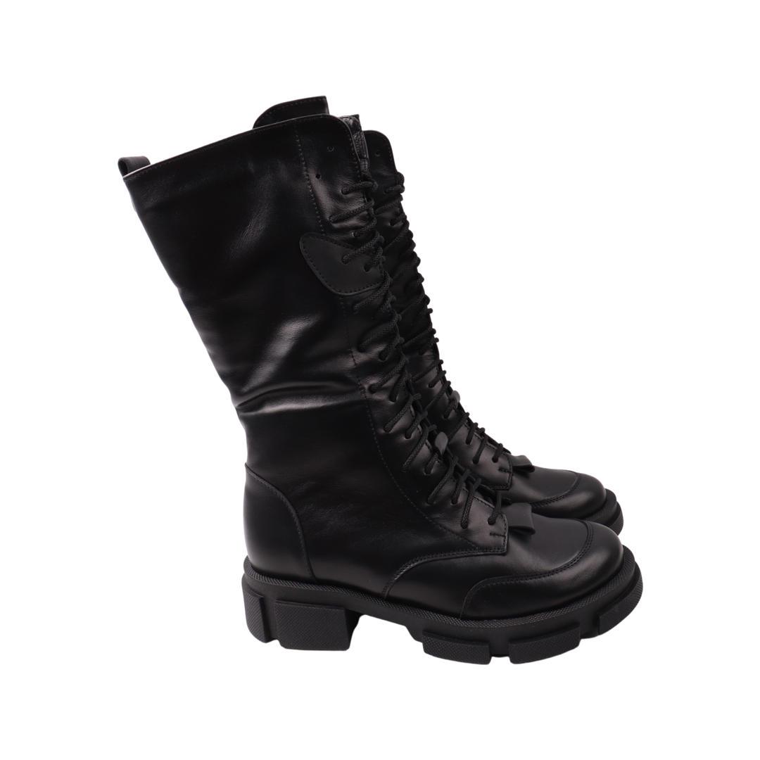 Ботинки женские Avelini из кожи р. 37 Черный (19-22ZHC)