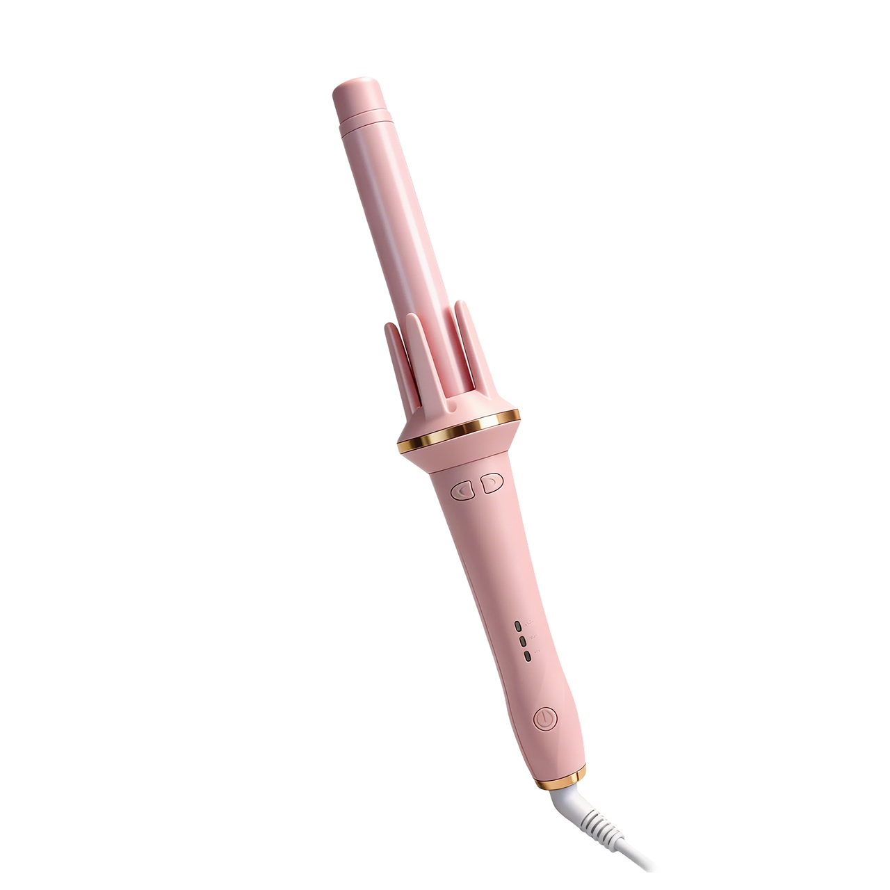 Плойка для волосся автоматична з регулюванням температур та керамічним покриттям Рожевий (1775639497077)