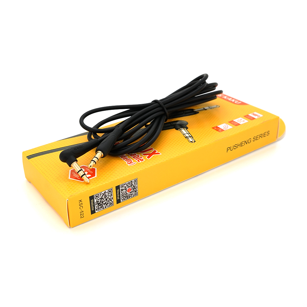 Кабель AUX Audio iKaku KSC-522 GOLD Stereo Jack 2,0 м Черный (YUT_V2295)