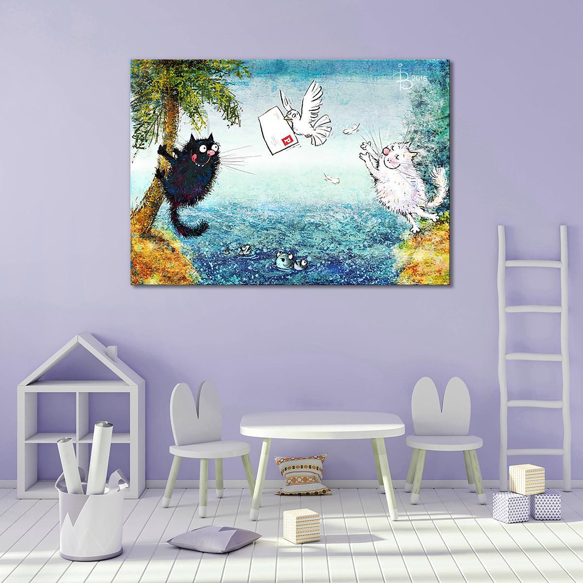 Модульная картина Послание 1 модуль 80x120 см