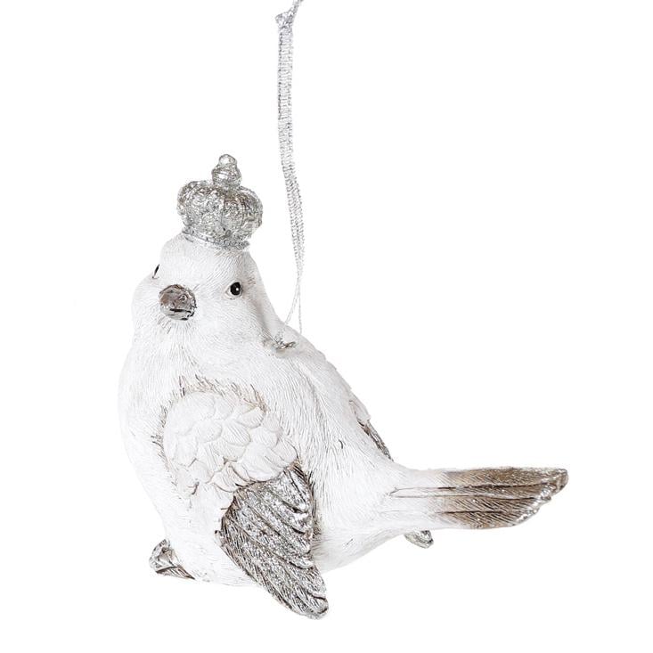 Декоративная подвесная фигурка BonaDi Птичка-2 в короне 12 см (218-911)