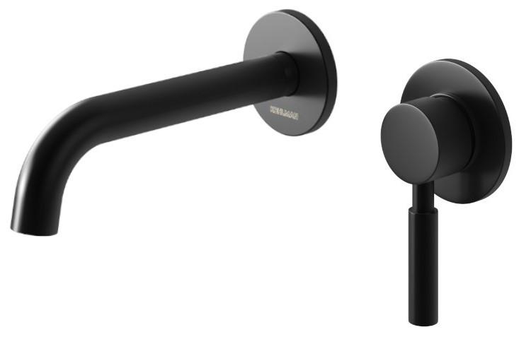 Смеситель для раковины KOHLMAN ROXIN BOX скрытого монтажа Black (2810372831)