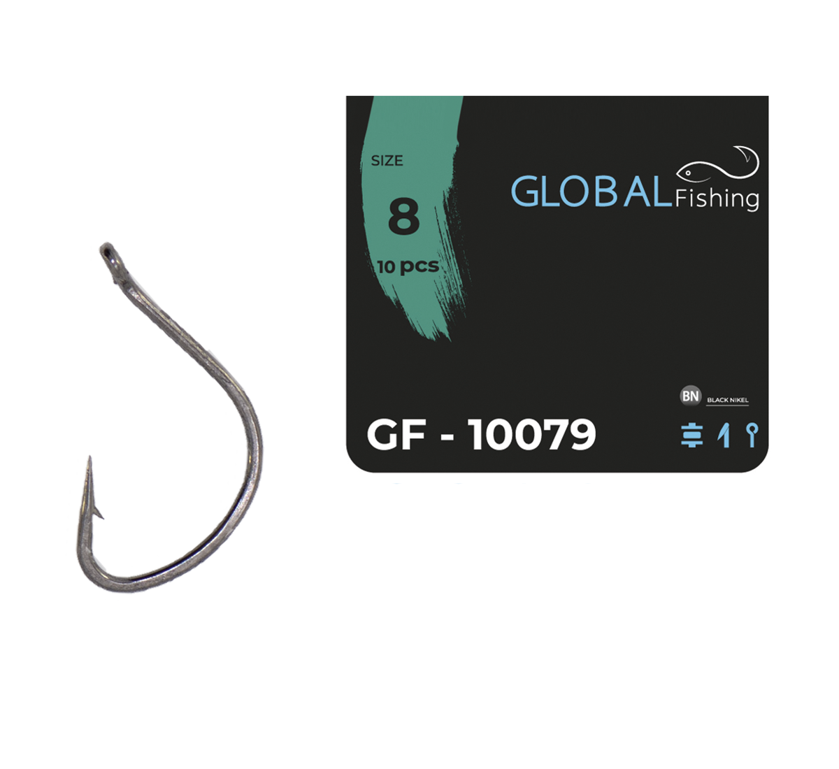 Крючок Global Fishing GF-10079 №8 (1646887675)