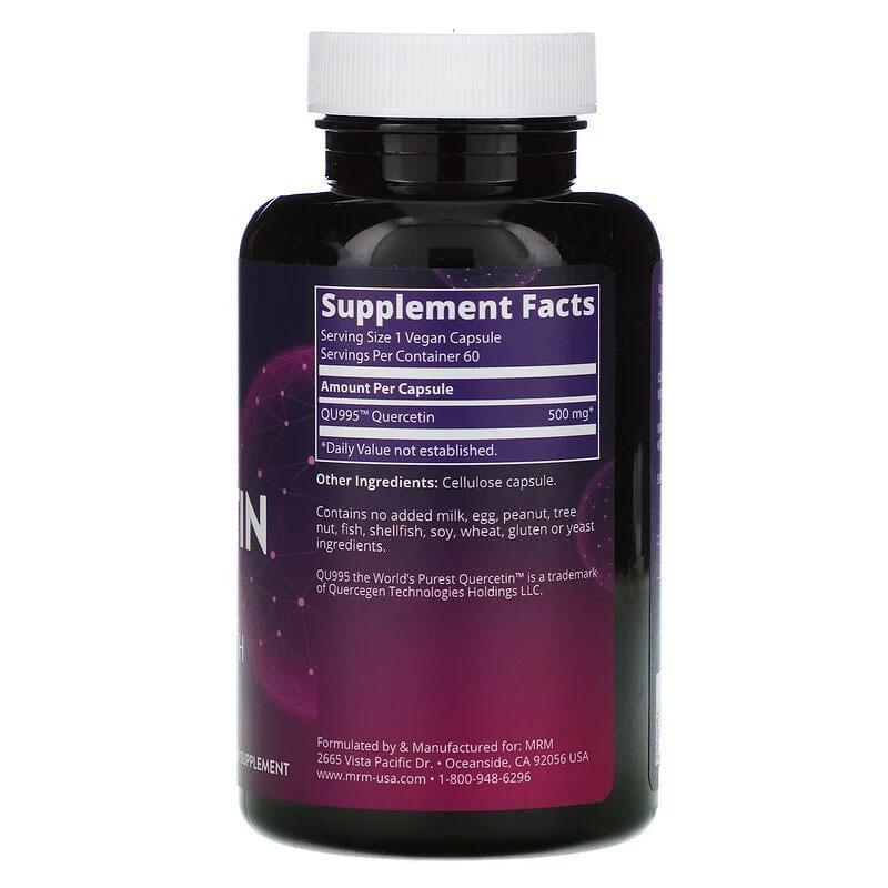 Кверцетин MRM Nutrition Quercetin поддержка иммунитета и здоровья сосудов 60 веганских капс. 500 мг - фото 2