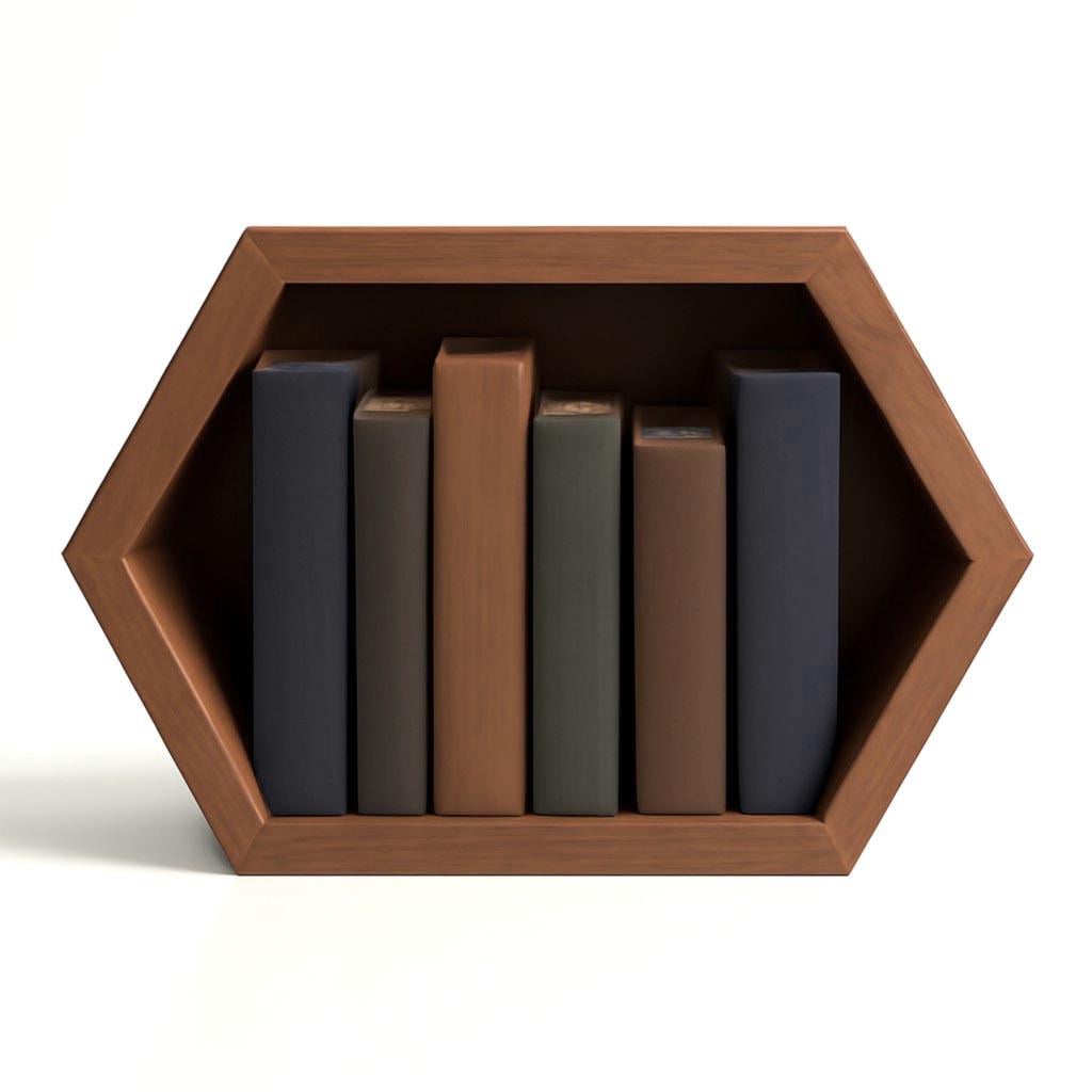 Полка книжная настольная из дерева Лозорейра Корица (КПА-007133) Полка книжная настольная из дерева Лозорейра Корица (КПА-007133)