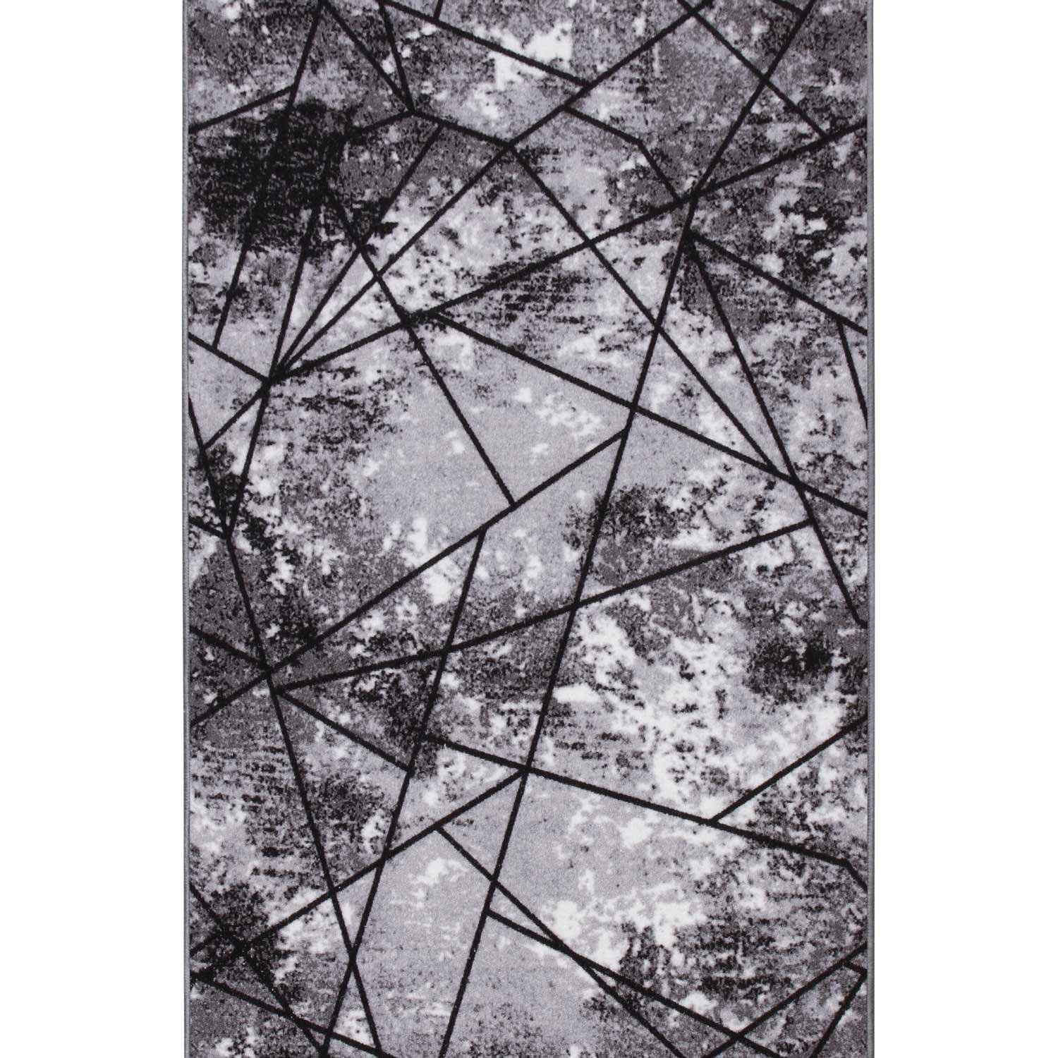 Ковер безворсовый на войлочной основе DAKARIA Print Run Дерби-p4 2x2 м Серый (00-00024870)