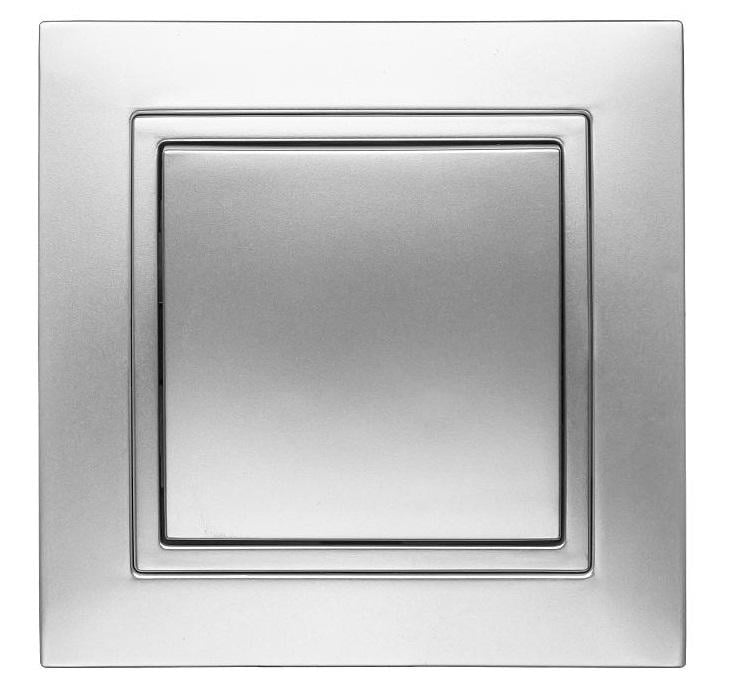 Выключатель одноклавишный MARSHEL ELEGANT VS10-190 SILVER (VS10-190 SILVER)