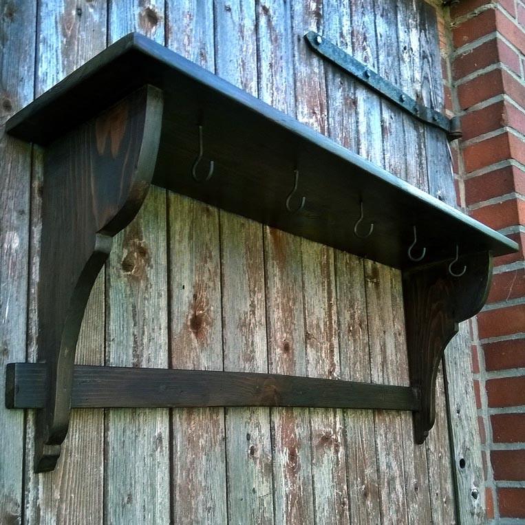 Полка настенная из дерева Урианда Венге (ПНС/006112)