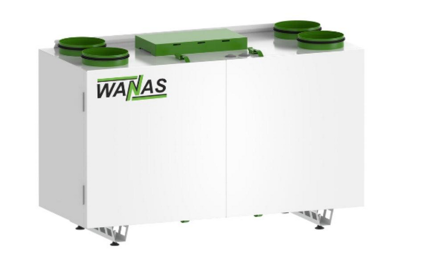 Рекуператор воздуха Wanas Combo 630 Prestige 4в1 630 м3/ч до 360 м2 теплообмен 87,3% Wi-Fi