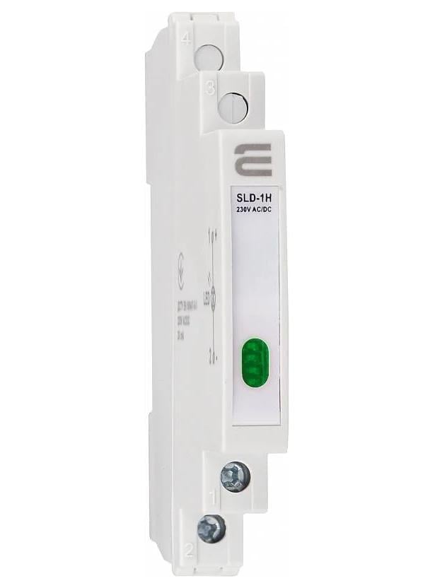 Арматура модульная сигнальная АСКО-УКРЕМ SLD-1H 230V AC/DC LED 9 мм Зеленый (A0140030002)