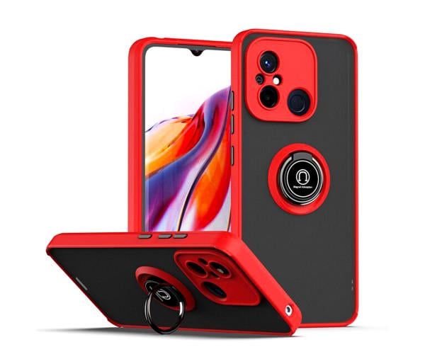 Чехол-накладка TPU Color Matte Ring для Xiaomi Redmi 12C Красный