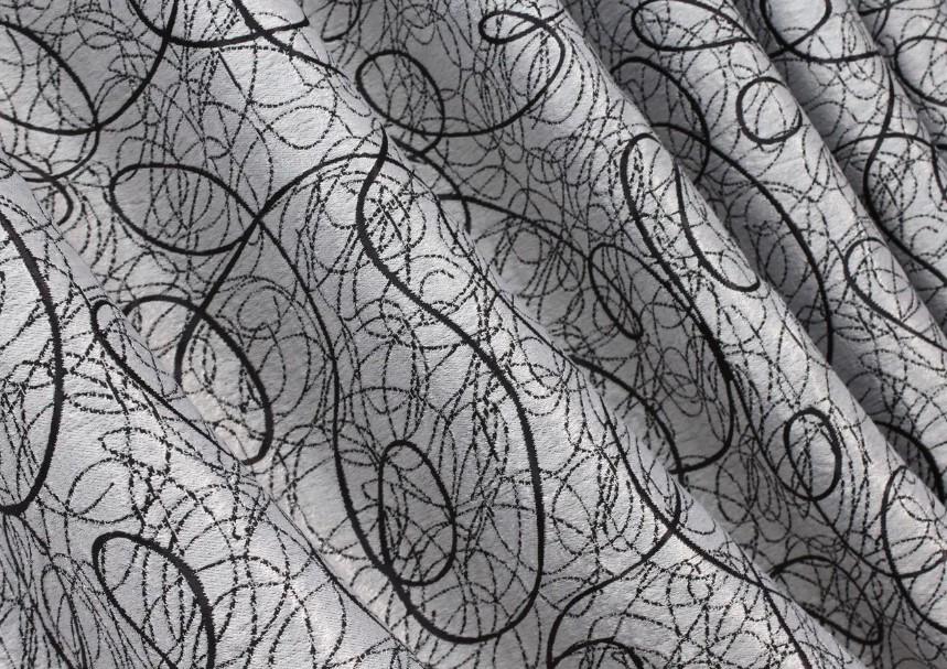 Шторы в гостиную/спальню Жаклин двухсторонний блекаут 1х2,7 м 2 шт. Серый /Черный (670шБ 31-156) - фото 7 Шторы в гостиную/спальню Жаклин двухсторонний блекаут 1х2,7 м 2 шт. Серый /Черный (670шБ 31-156) - фото 7