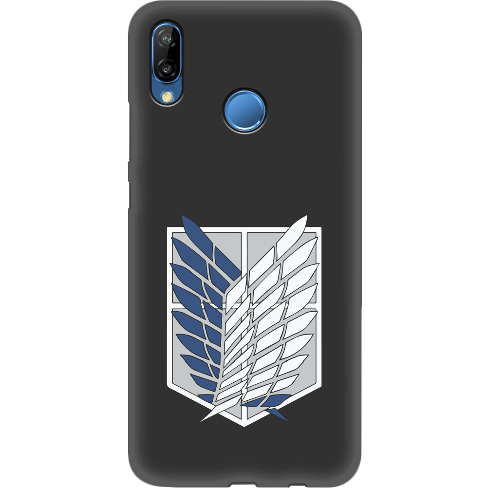 Чехол Boxface Huawei P20 Lite Атака Титанов Крылья Свободы Черный силикон (33127-bk88-35158)