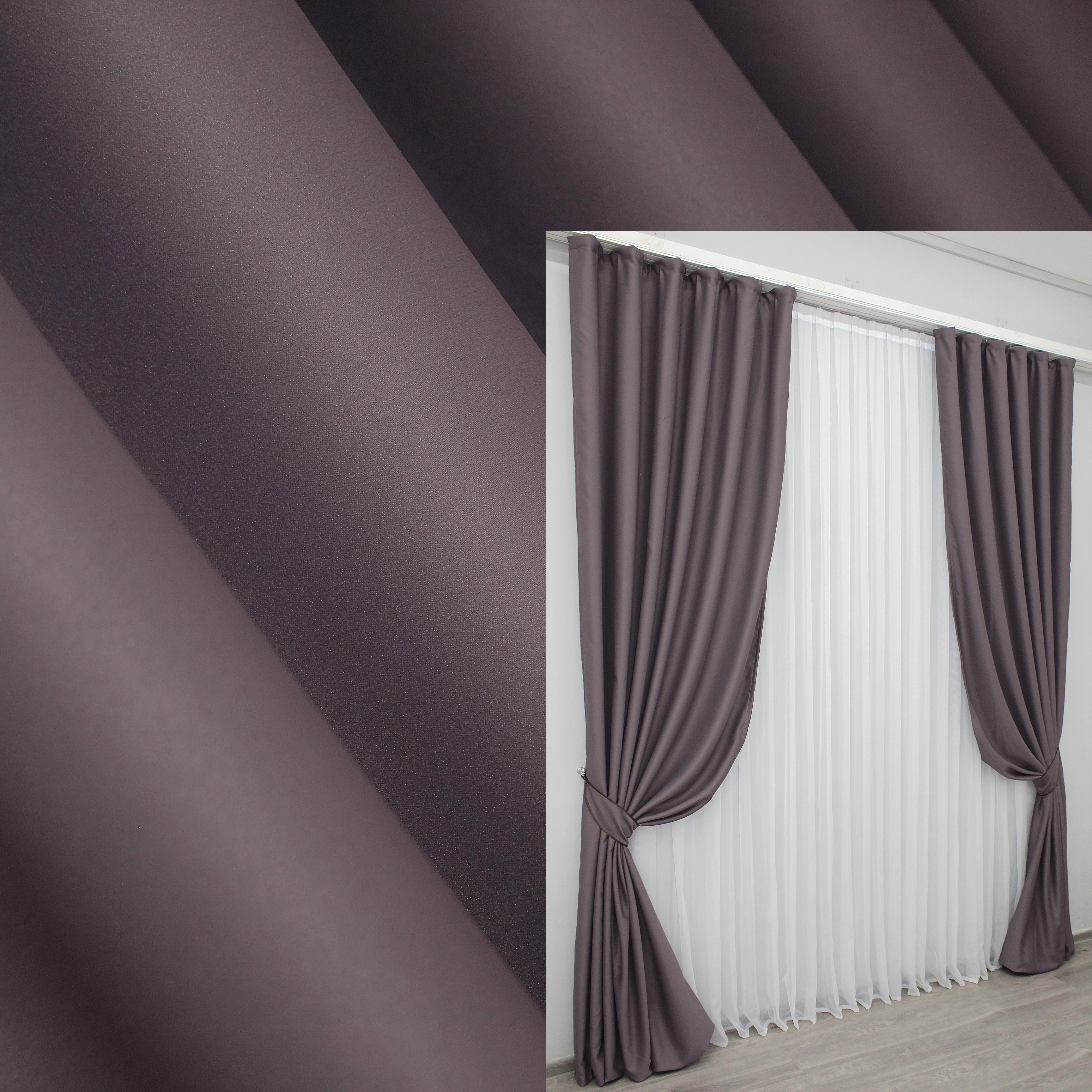 Комплект готовых штор VR-Textil Блэкаут Midnight №1231ш 100х290 см 2 шт. Марсала (31-045) - фото 5 Комплект готовых штор VR-Textil Блэкаут Midnight №1231ш 100х290 см 2 шт. Марсала (31-045) - фото 5