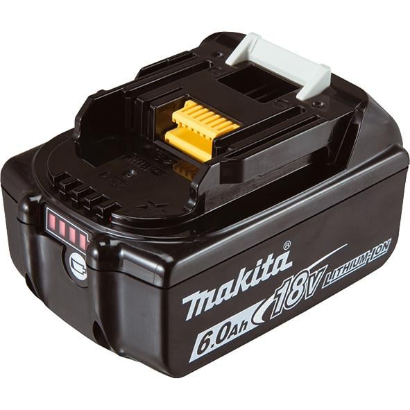 Аккумулятор Li-ion BL1860B Makita 632F69-8 LXT 18 В 6.0 А ч с интегрированным LED индикатором (4631)