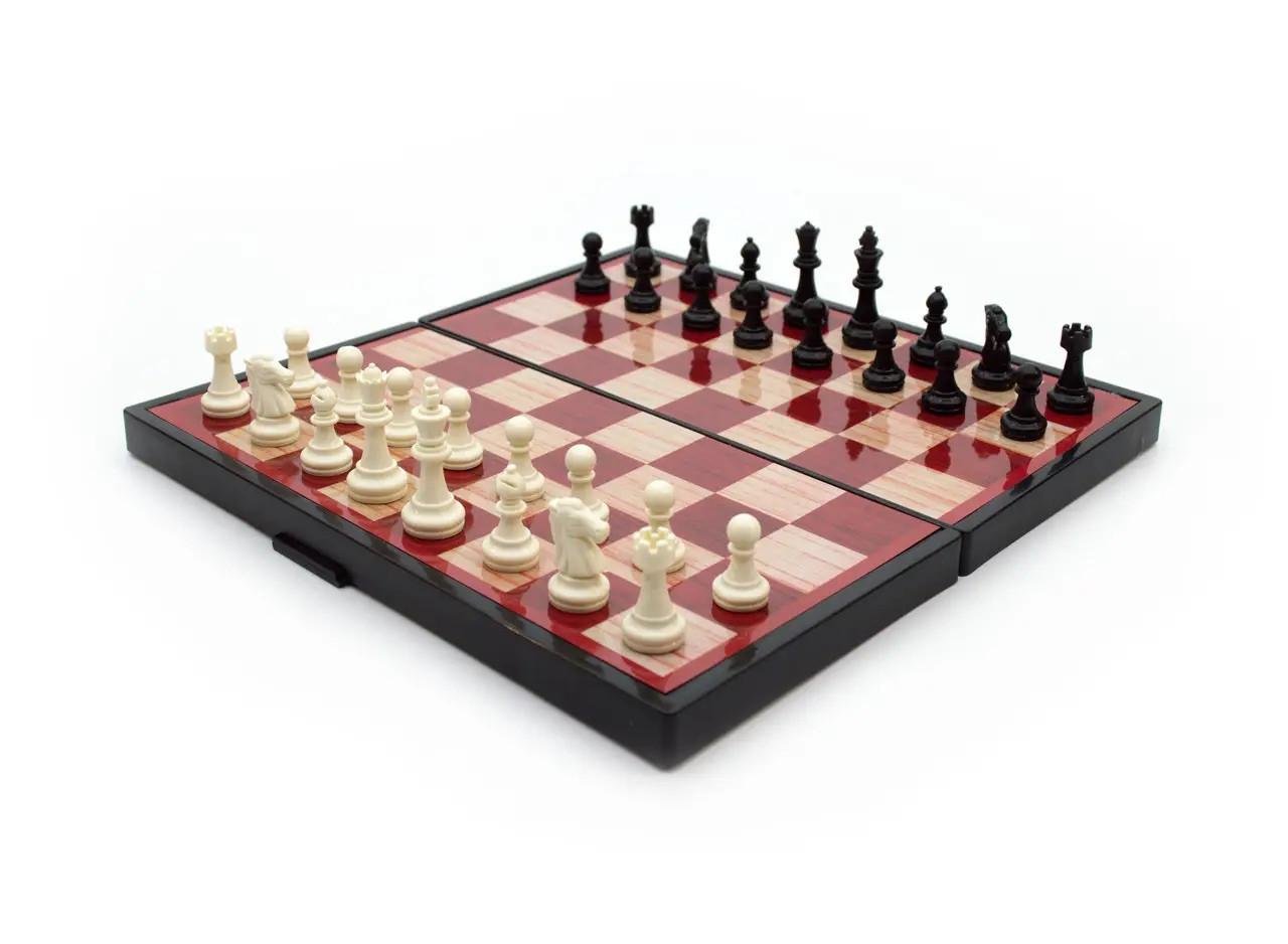 Игровой набор METR+ 9831N 3в1 магнитные шахматы/шашки/нарды Красный/Черный (2583806334) Игровой набор METR+ 9831N 3в1 магнитные шахматы/шашки/нарды Красный/Черный (2583806334)