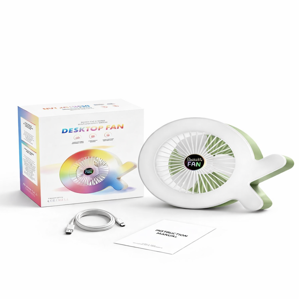 Мини-вентилятор S37 настольный Белый (33677051) Мини-вентилятор S37 настольный Белый (33677051)