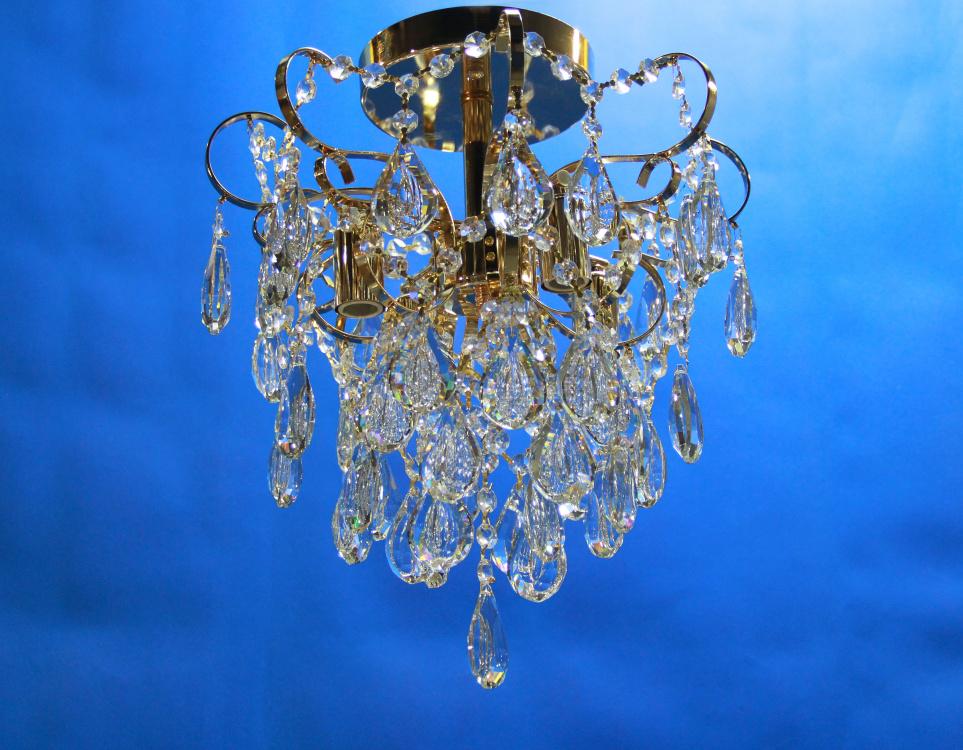 Хрустальная люстра L216/4 FGD/WT Золото/Белый (AN000786)