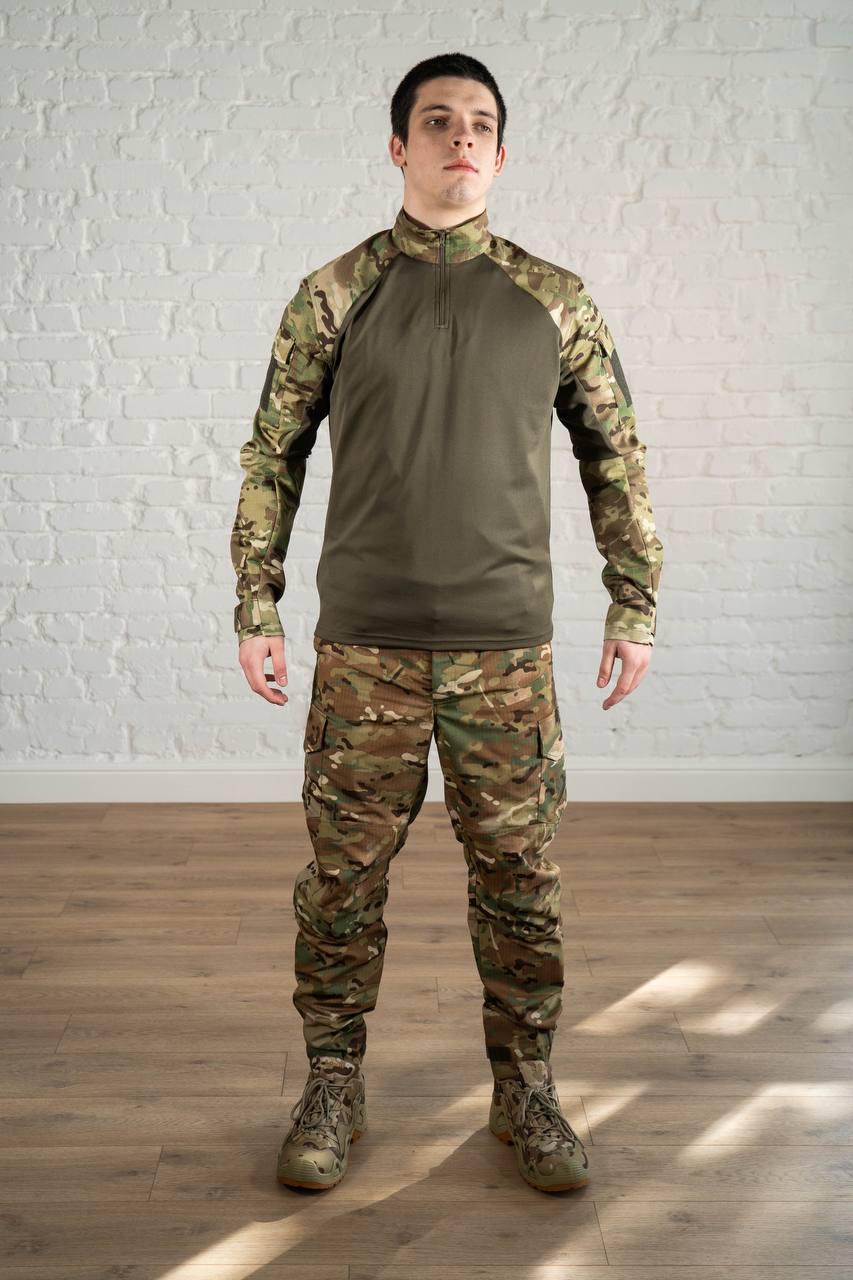 Военная форма Tactical штаны/убакс Tactical CoolMax/Ripstop S Мультикам/Олива (577-S)