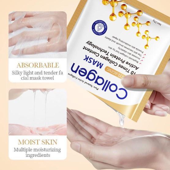 Маска для обличчя тканинна Sadoer з колагеном 25 г (2215860818) - фото 2 Маска для обличчя тканинна Sadoer з колагеном 25 г (2215860818) - фото 2