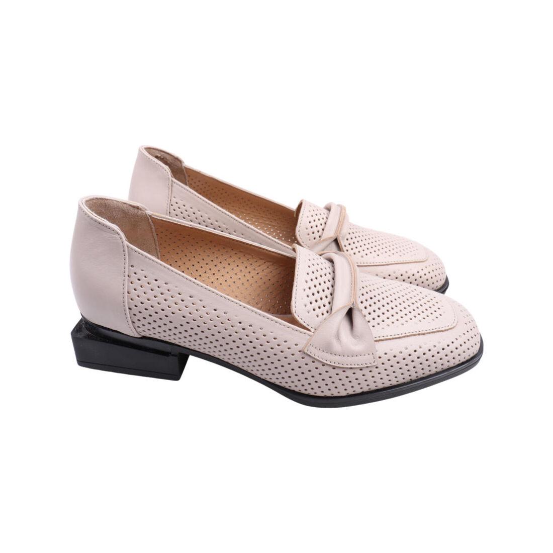 Туфли женские Aquamarin из кожи р. 40 Капучино (2113-22LTCP)